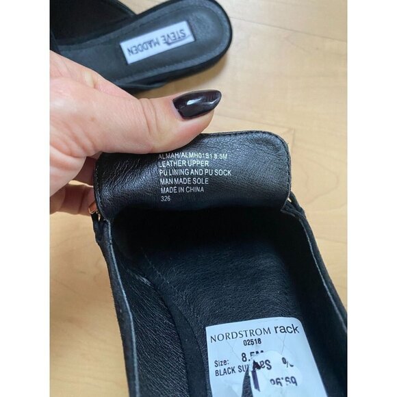 STEVE madden BNWT pointy toe chain slip on mule women NEW - Picture 6 of 6